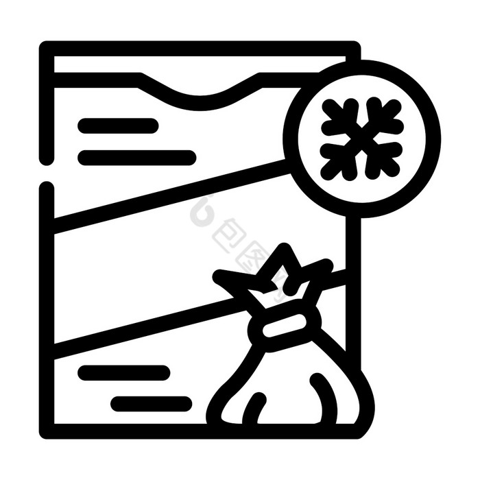 欣卡利冻餐行图标向量欣卡利冻餐标志孤立的图片