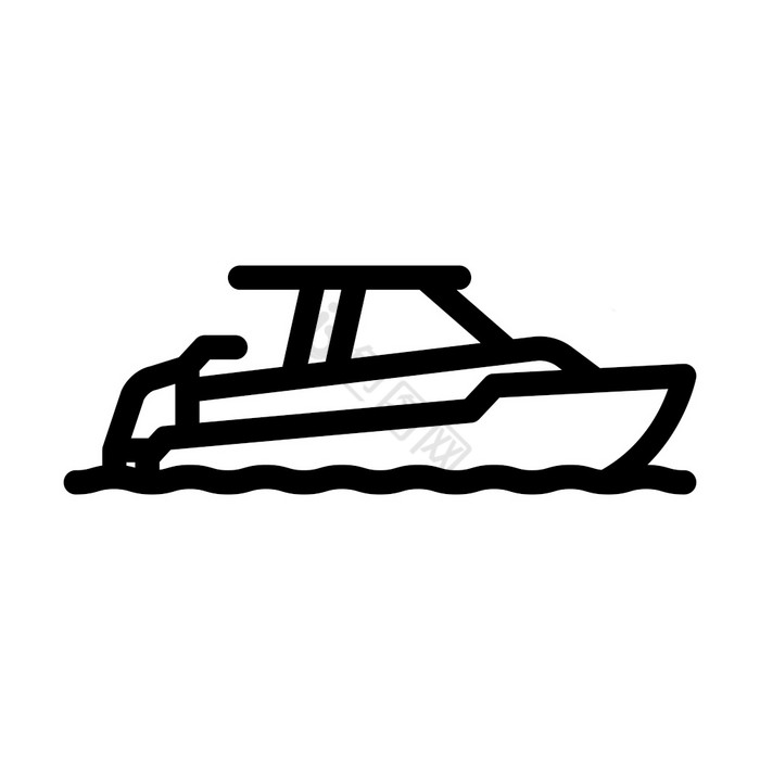 船海洋运输行图标向量船海洋运输标志孤立的图片