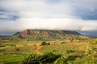 的景观照片绿色字段和风景的岛马达加斯加景观照片绿色字段和风景的岛马达加斯加