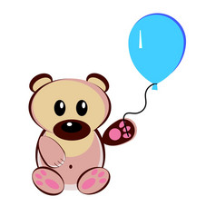插图泰迪熊与空气气球插图泰迪熊与空气气球