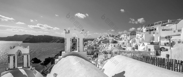 伟大的《暮光之城》视图圣托里尼岛岛日落的著名的aio城市希腊欧洲