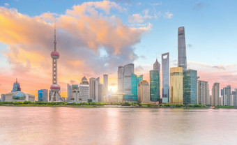 视图市中心上海天际线《暮光之城》中国