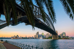 市中心悉尼天际线澳大利亚《暮光之城》