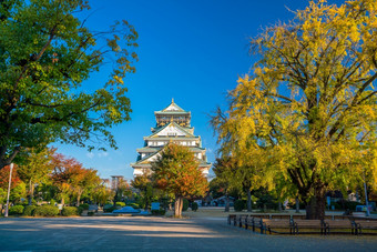 <strong>大阪城堡大阪</strong>日本秋天