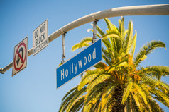 好莱坞标志这些洛杉矶加州美国