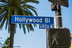 好莱坞标志这些洛杉矶加州美国