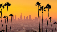 市中心这些洛杉矶城市天际线城市景观曼联州