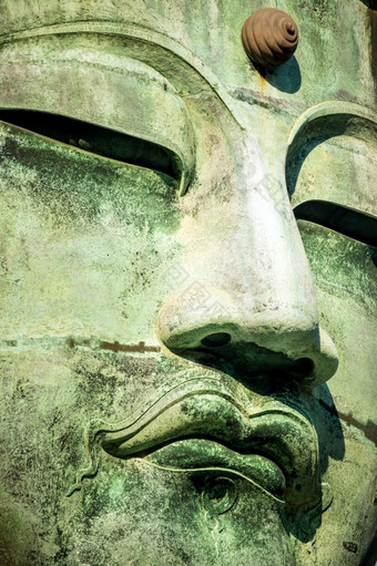 大公报的著名的伟大的佛青铜雕像镰仓古筝比寺庙日本