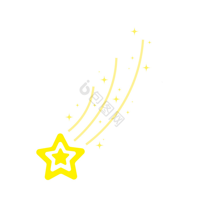 明星布满星星的晚上下降明星烟花闪烁发光闪图片
