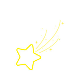 明星布满星星的晚上下降明星烟花闪烁发光闪