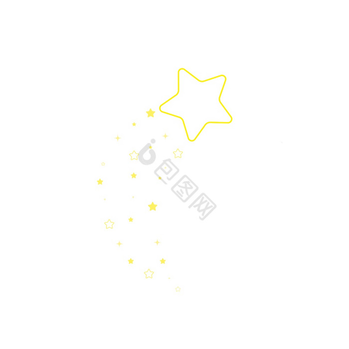 明星布满星星的晚上下降明星烟花闪烁发光闪图片