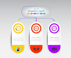 infographics元素标签设计与图标和选项一步业务概念空白空间为内容业务信息图表图过程模板时间轴书封面流程图信息