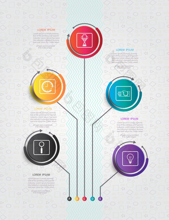 infographics数量模板时间轴和图标与一步图形形式业务概念空白空间为内容业务信息图表图过程模板时间轴元素选项信息