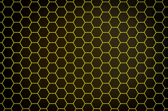 插图黄色的蜂窝单色蜂窝为蜂蜜模式简单的几何六角形状马赛克背景<strong>蜜蜂</strong>蜂窝概念蜂巢