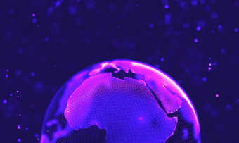 摘要未来主义的插图多边形表面低聚形状与连接点和行黑暗背景呈现超紫罗兰色的星系背景<strong>空间背景</strong>插图宇宙与星云<strong>紫色</strong>的技术背景人工情报概念