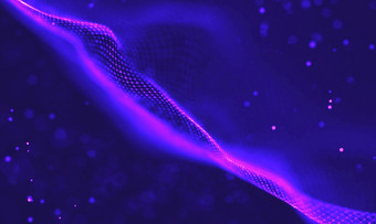 摘要未来主义的插图多边形表面低聚形状与连接点和行黑暗背景呈现超紫罗兰色的星系背景<strong>空间背景</strong>插图宇宙与星云<strong>紫色</strong>的技术背景人工情报概念