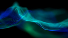 现代蓝色的技术波领导软焦点背景现代蓝色的技术波领导软焦点背景霓虹灯光大数据