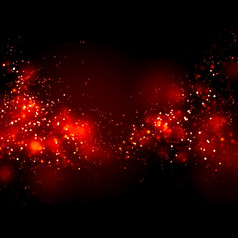 冠状病毒新冠病毒红色的细胞移动模糊散景黑暗背景