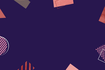 摘要极简主义几何形状和行黑暗紫色的背景与空间为文本