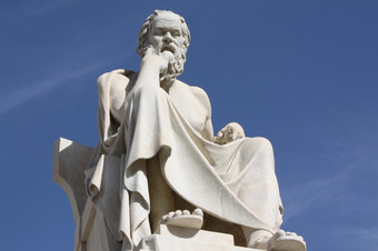 苏格拉底雅典新古典主义雕像这古老的希腊哲学家前面的国家学院雅典希腊