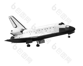 空间航天飞机孤立的白色背景元素这图像有家具的已开启