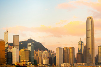 天际线建筑钟婉在香港香港岛在香港香港中国