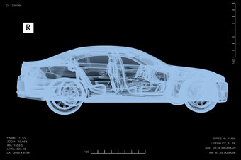 呈现概念上的图像<strong>车</strong>下诊断与x射线