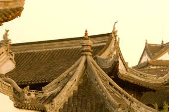 细节屋顶<strong>豫园</strong>万丽花园花园上海中国亚洲