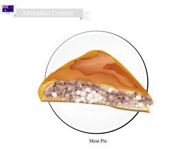 澳大利亚厨房的肉馅饼馅饼塞与剁碎牛肉国家
