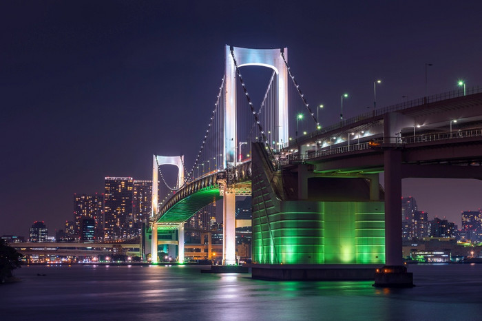 东京天际线与彩虹桥东京日本图片
