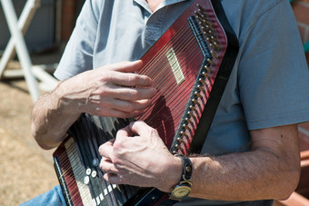 auto-harp音乐的仪器与摘字符串归属感的家庭弦乐器