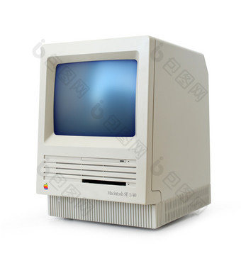 原始经典苹果麦金塔<strong>电脑电脑</strong>孤立的白色