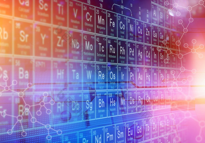 周期表格元素摘要物理科学概念