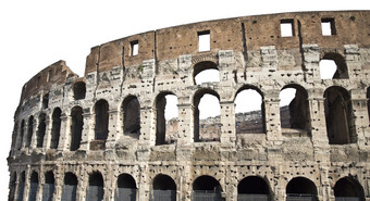 著名的罗马圆形大剧场竞技场也已知的的弗拉圆形剧场罗马意大利孤立的白色