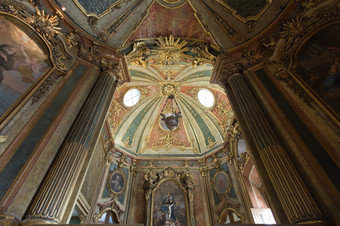 的世纪奎鲁兹国家宫一个的最后的伟大的洛可可建筑设计欧洲的图片细节的天花板的教堂主要坛