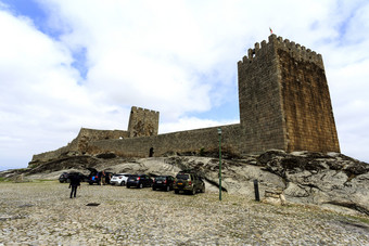 的<strong>中世纪</strong>的城堡建之间的的结束的世纪和开始的thcentury罗马哥特建筑<strong>风格</strong>linharesbeira葡萄牙