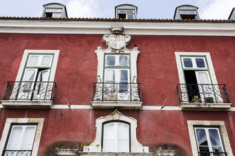 细节的外观的世纪azurara宫哪一个房子的博物馆葡萄牙语装饰艺术里斯本葡萄牙