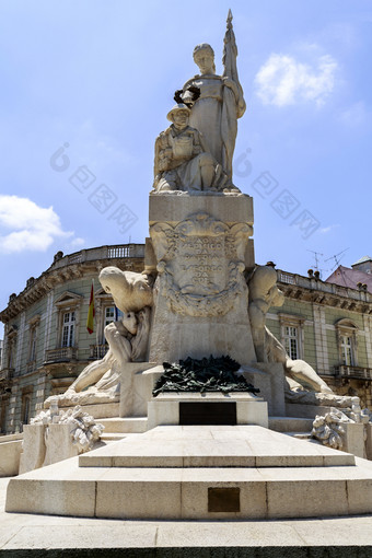 视图的纪念碑兑现的葡萄牙语战士世界战争市中<strong>心里</strong>斯本portugalsculpture马克西米亚诺阿尔维斯翻译的服务的祖国的努力的人