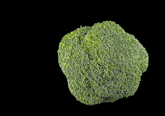 西兰花可食用的绿色植物的卷心菜家庭芸苔属植物oleracea谁的大花头和茎吃蔬菜