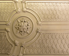 细节的许多天花板模式的宫的计数azambuja上城区高里斯本葡萄牙