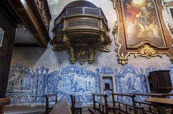 细节的<strong>左手</strong>边内部墙的教堂为什么佩德罗阿尔坎塔拉上城区高里斯本葡萄牙