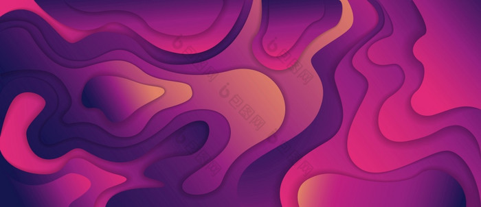 梯度背景动态粉红色的色彩斑斓的液体波元素最小的设计摘要海报未来主义的色彩鲜艳的流体向量图形插图横幅颜色曲线背景梯度背景动态粉红色的色彩斑斓的液体波元素最小的设计