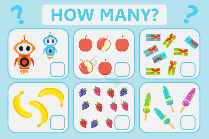 儿童教育逻辑游戏数学任务如何许多向量插图
