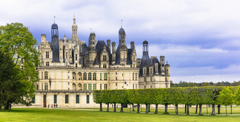 尚博尔城堡杰作文艺复兴时期的体系结构著名的卢瓦尔谷城堡法国伟大的城堡卢瓦尔谷尚博尔一个的大多数著名的catles法国