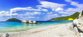 最好的海滩斯科派洛斯岛风景优美的种姓海滩斯波拉得岛希腊