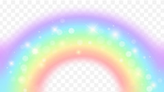 现实的光谱彩虹透明的背景色彩斑斓的圆形弧雨弓向量插图现实的光谱彩虹透明的背景色彩斑斓的圆形弧雨弓向量