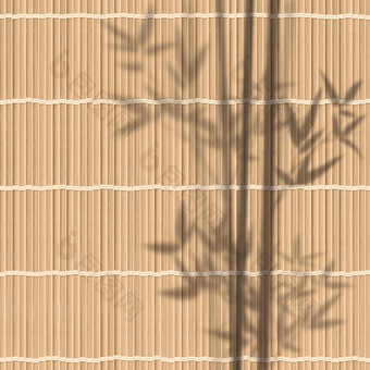 覆盖影子竹子分支寿司席叶子植物反射长途跋涉轮廓树叶向量插图每股收益覆盖影子竹子分支寿司席叶子植物反射长途跋涉轮廓树叶向量插图每股收益