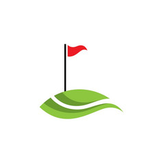 高尔夫球标志向量图标股票插图