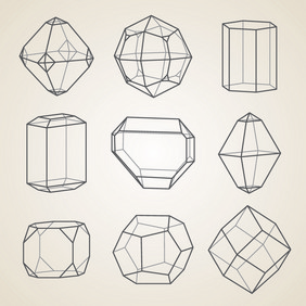 集几何晶体几何形状