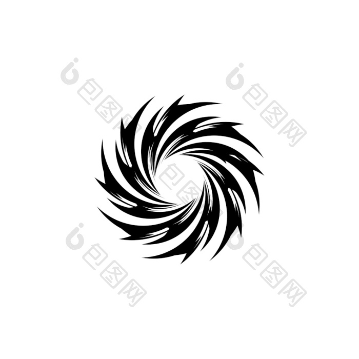 涡向量插图图标标志模板png下载-包图网